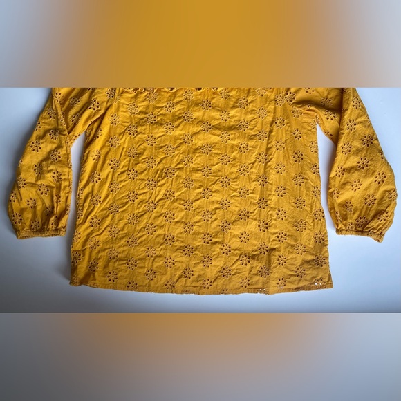 J. Crew Embroidered Blouse - Flowers & Ruffles - Size Medium - Picture 7 of 11